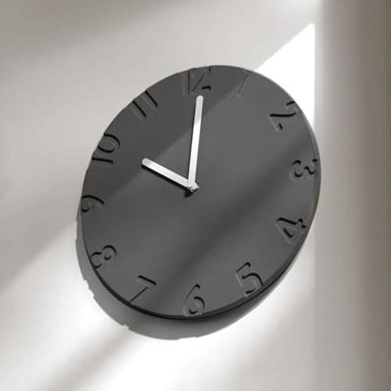 Zegar ścienny betonowy cichy prosty nowoczesny nordycki 30CM stylowy do zawieszenia na ścianie dekoracja pokoju płynący sekundnik wnętrze domu prezent na parapetówkę
