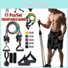 Versatile 11pcs/set Resistance Bands Exercise Rubber Tubes For Home Gym Training