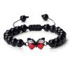 Adjustable Hand-Woven Bracelet with Butterfly Pendant for Women, Men's Gift, In Stock
