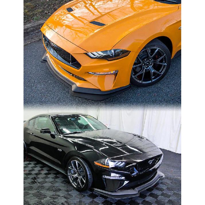 Front Spoiler Lower Lip Splitter For Ford Mustang 2018-2020 Black GT Style Front Blade Splitter Car Ornament Accessories