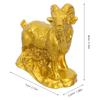 Chinese Zodiac Goat Statue Resin Sheep Sculpture 2027 Year of The Goat Decorative Feng Shui Home Office Shelf Prosperity