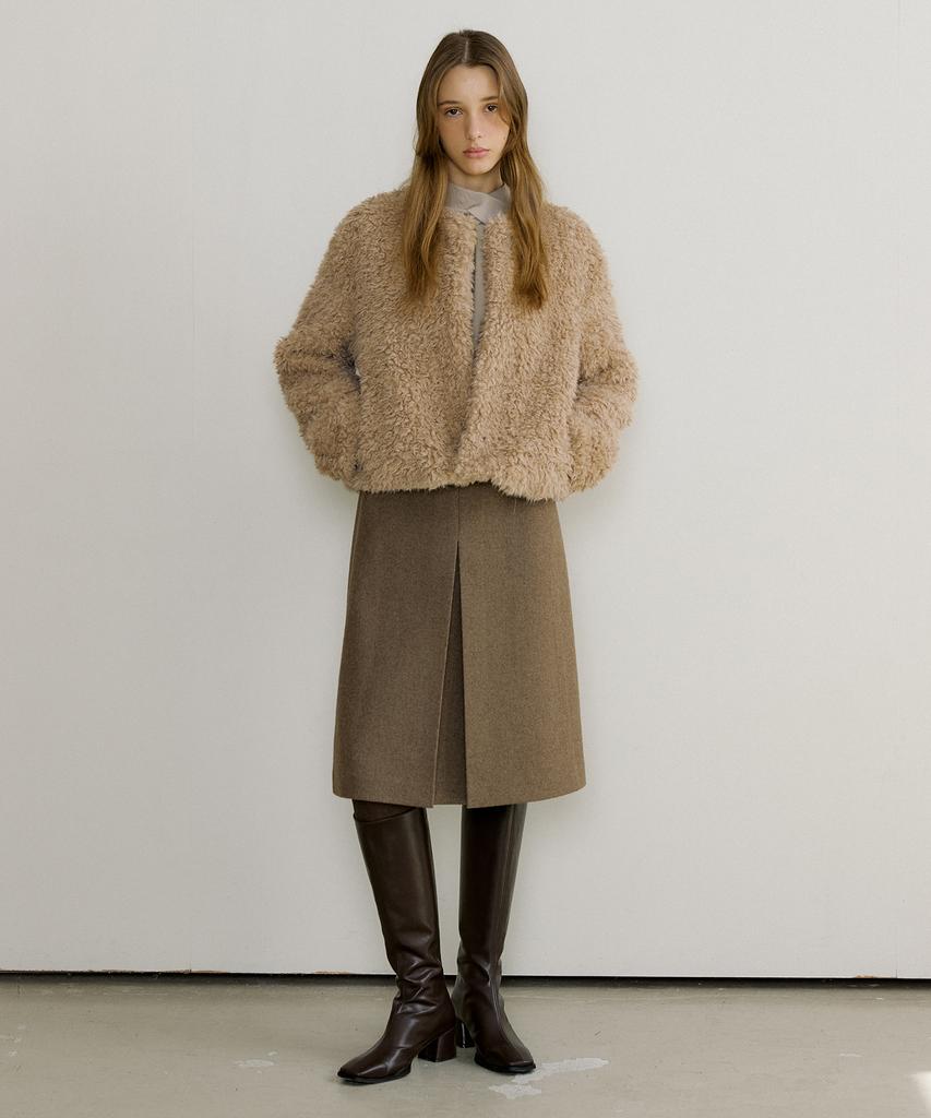Otte Very Wool Twill Midi Skirts_2Color