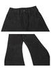 Taku Valley Black Wide-Leg Cargo Pants: Multi-Pocket Streetwear Jeans for Spring & Autumn 2025.
