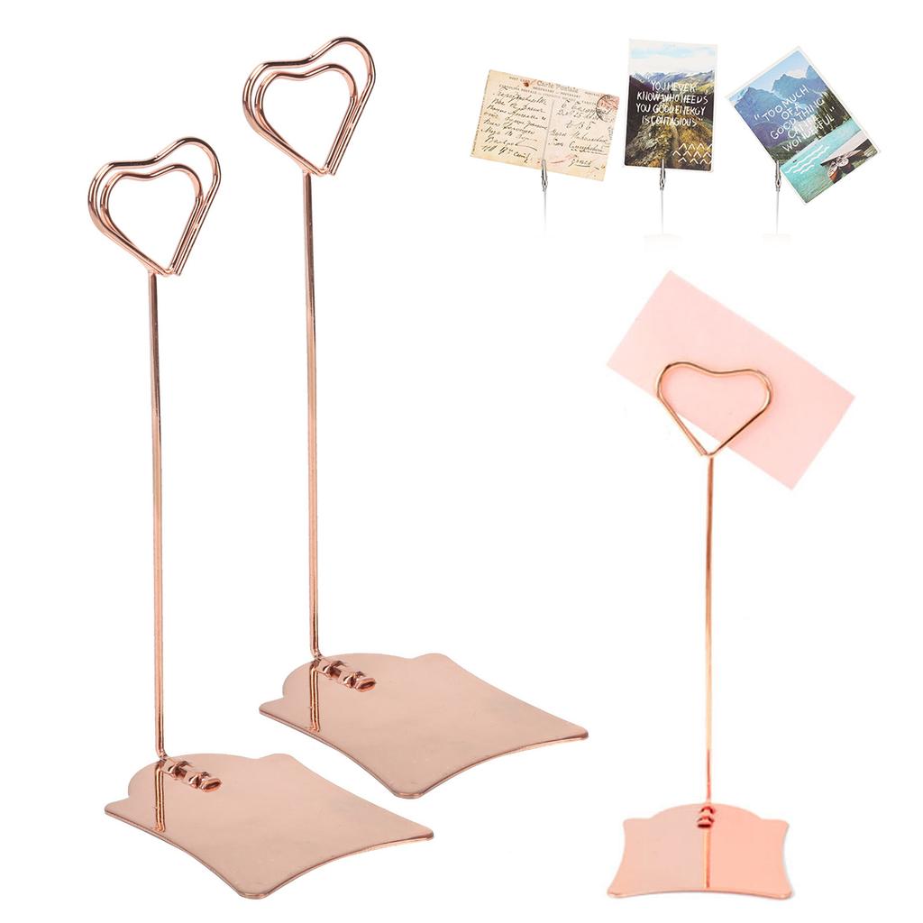 2Pcs Table Number Holder Multipurpose   Name Card Clips for Wedding Party