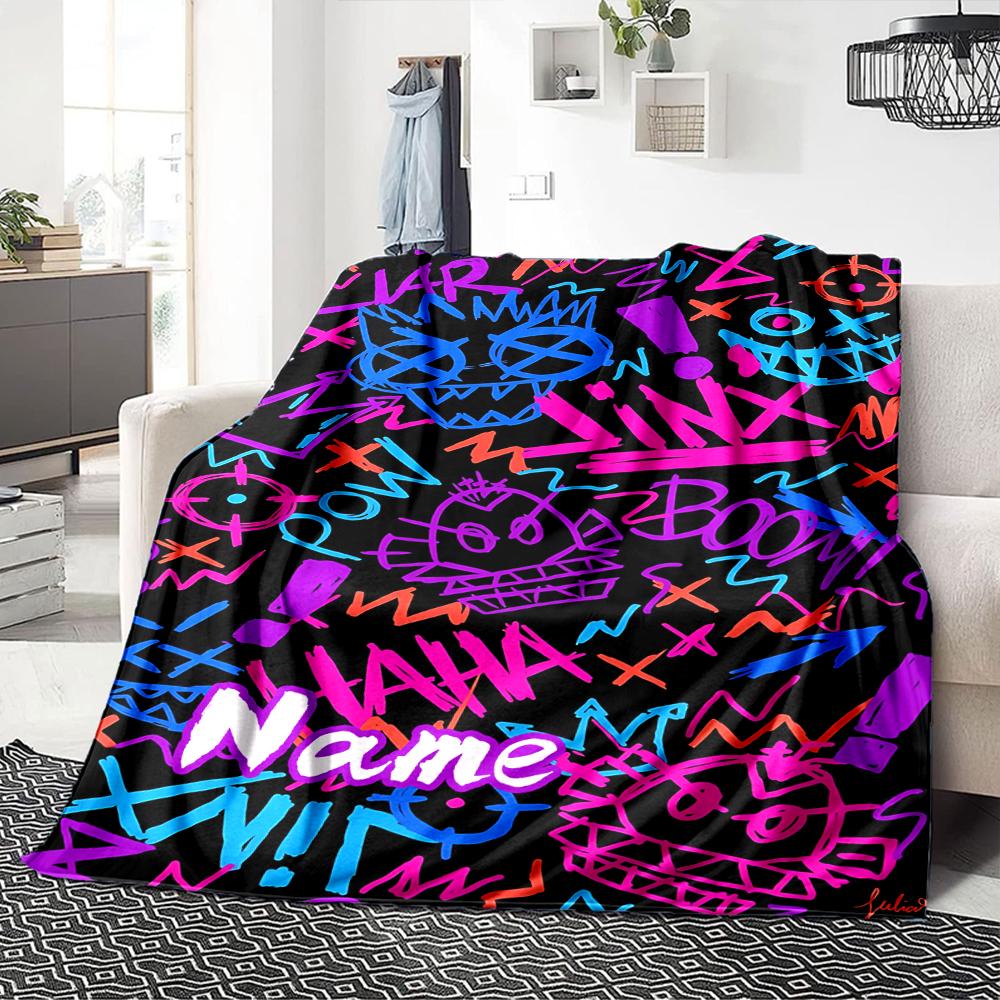 Custom Name Galactic Duelists Party Blanket For Couch Bed Plush Cozy Fuzzy Blanket Super Soft Warm Blankets For Fall And Winter 091618