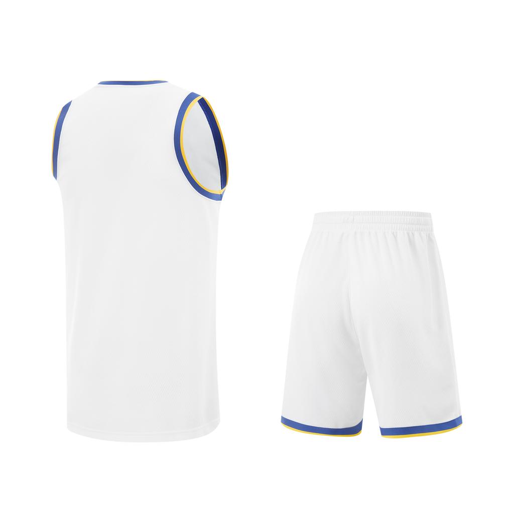 Li Ning Professional Basketball Series Striped Pullover Round Neck Vest Sports Casual Simple Shorts Basketball Set Men Basketball Set AATV001-11