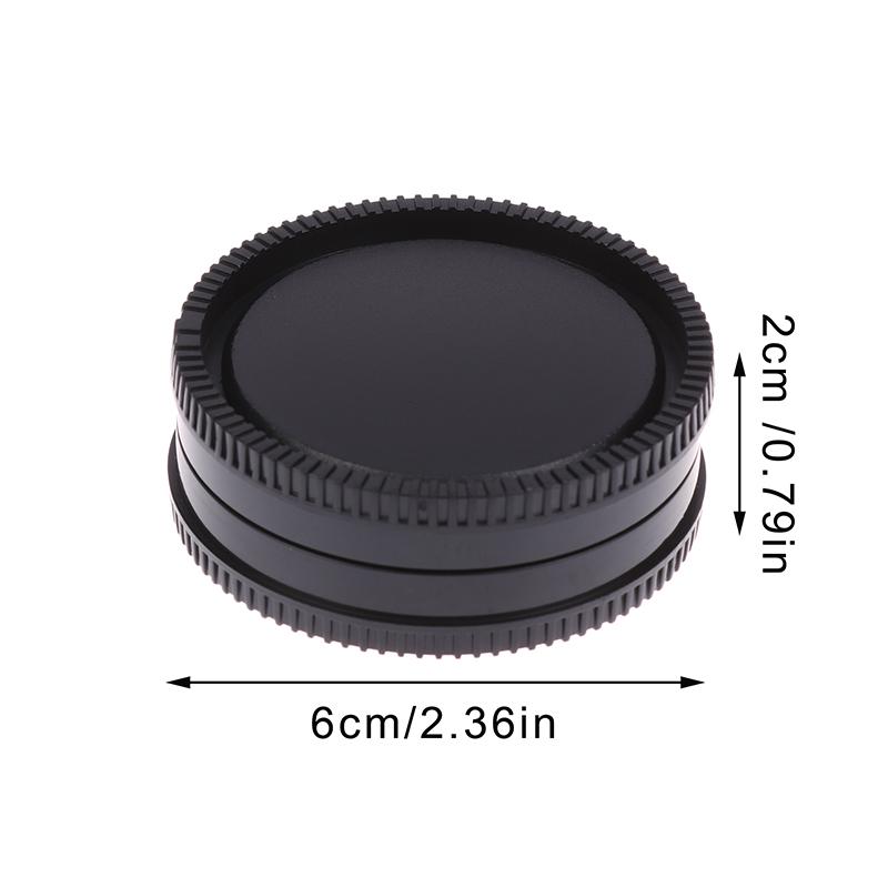 2Pcs Camera Accessories Plastic Camera Lens Cap Dustproof Cover Rear Lens Cap For E Mount Nex7/Nex5/Nex3/A7/A7R2