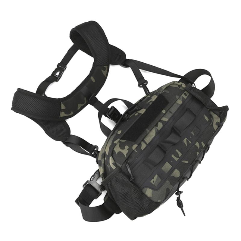 Fishing Tackle Backpack Double Shoulder Pack Splashproof Fishing Waist Bag for Men Large Capacity Backpack