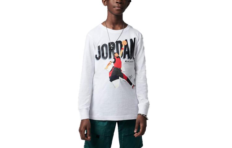 Белая детская футболка Jordan MVP Breakout FJ6377-100 L