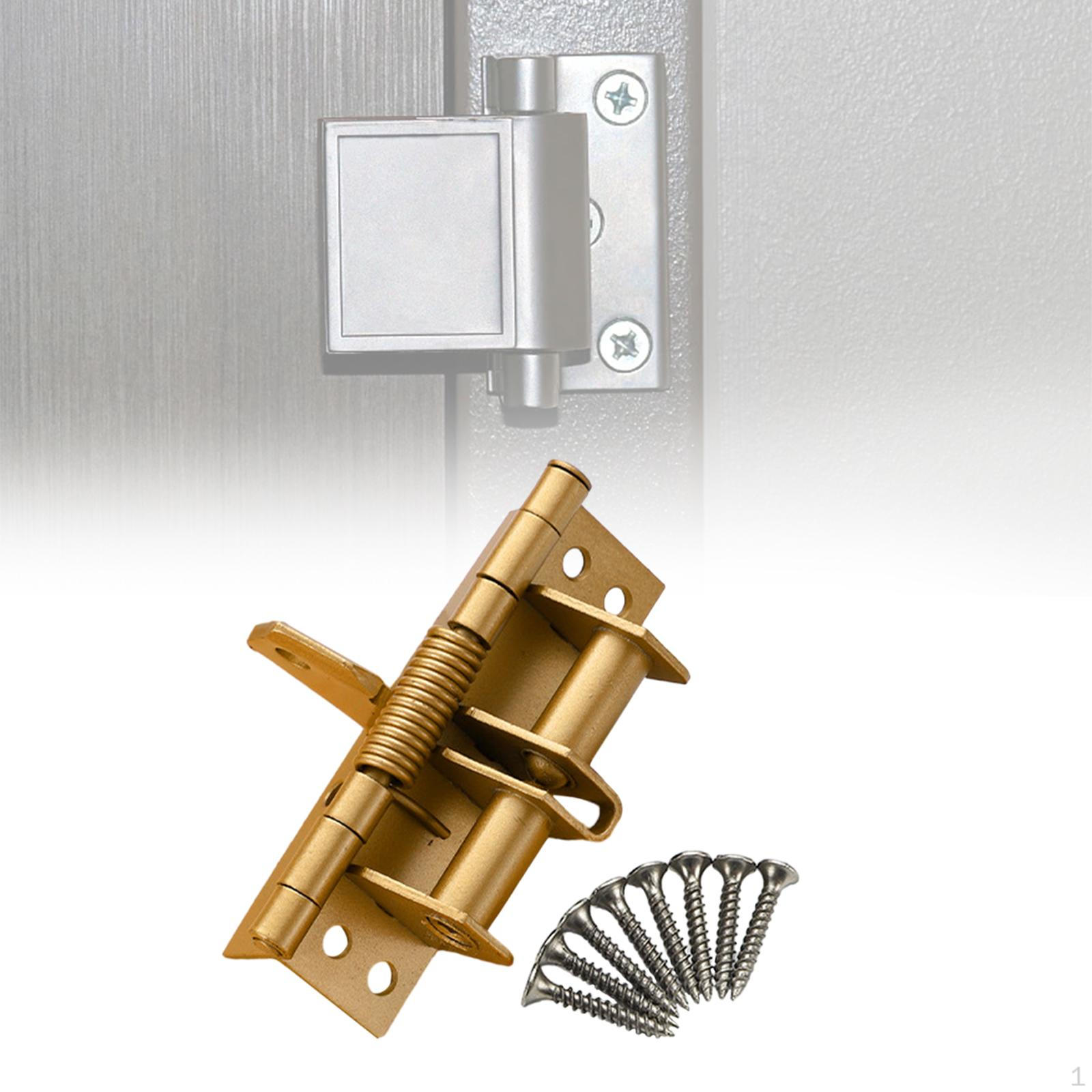 4-дюймовая самозакрывающаяся дверная петля, регулируемая, с винтами, автоматическая, для домашних ворот, шкафов в прачечной жёлтый