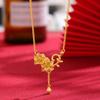 Blumen-Accessoires Retro Damen Schlüsselbein-Kette Schmuck Halskette Anhänger