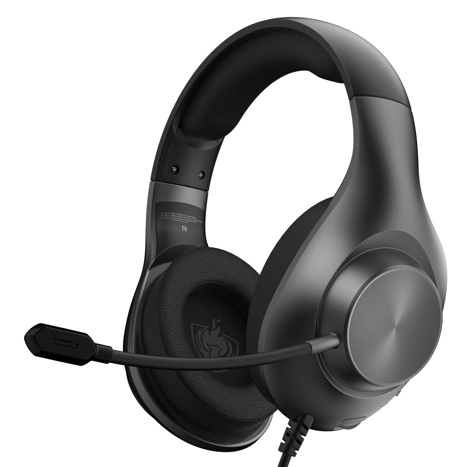 

YOTMS Проводная игровая гарнитура с 40-мм динамиками PS5 PS4 Совместима с и Xbox с шумоподавлением Глубокий Унисекс Подарок [Оригинал] Динамики, Гарнитура, Гарнитура, Смартфоны, чёрный