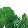 10 STÜCKE Tropische Palmblätter Sommer Monstera Künstliche Seide Schildkrötenblätter für Zuhause Hawaiianische Luau Strand Hochzeitsfeier Dekor