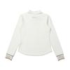 MALBON GOLF Knit Collared Performance T-Shirt Ivory (Woman)
