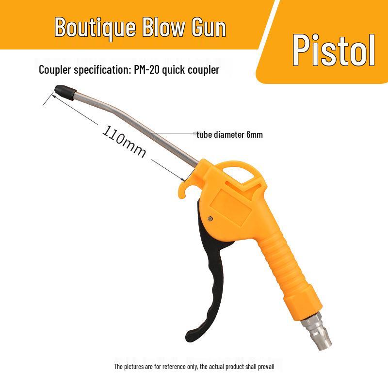 High-Pressure Pneumatic Air Gun with Extended Nozzle