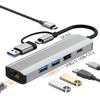 6-in-1 USB-C Laptop Dock with USB 3.2 and 10Gbps Network Adapter