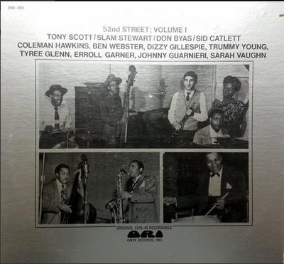 LP Record TONY SCOTT - 52nd Street; Volume 1 ORI203 Onyx Records 1972 US Jazz Used