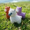 Latex Dog Toy with Squeaker for Small Medium Large Dogs Interactive Alpaca Shape Dog Chew Toy for Teething Training