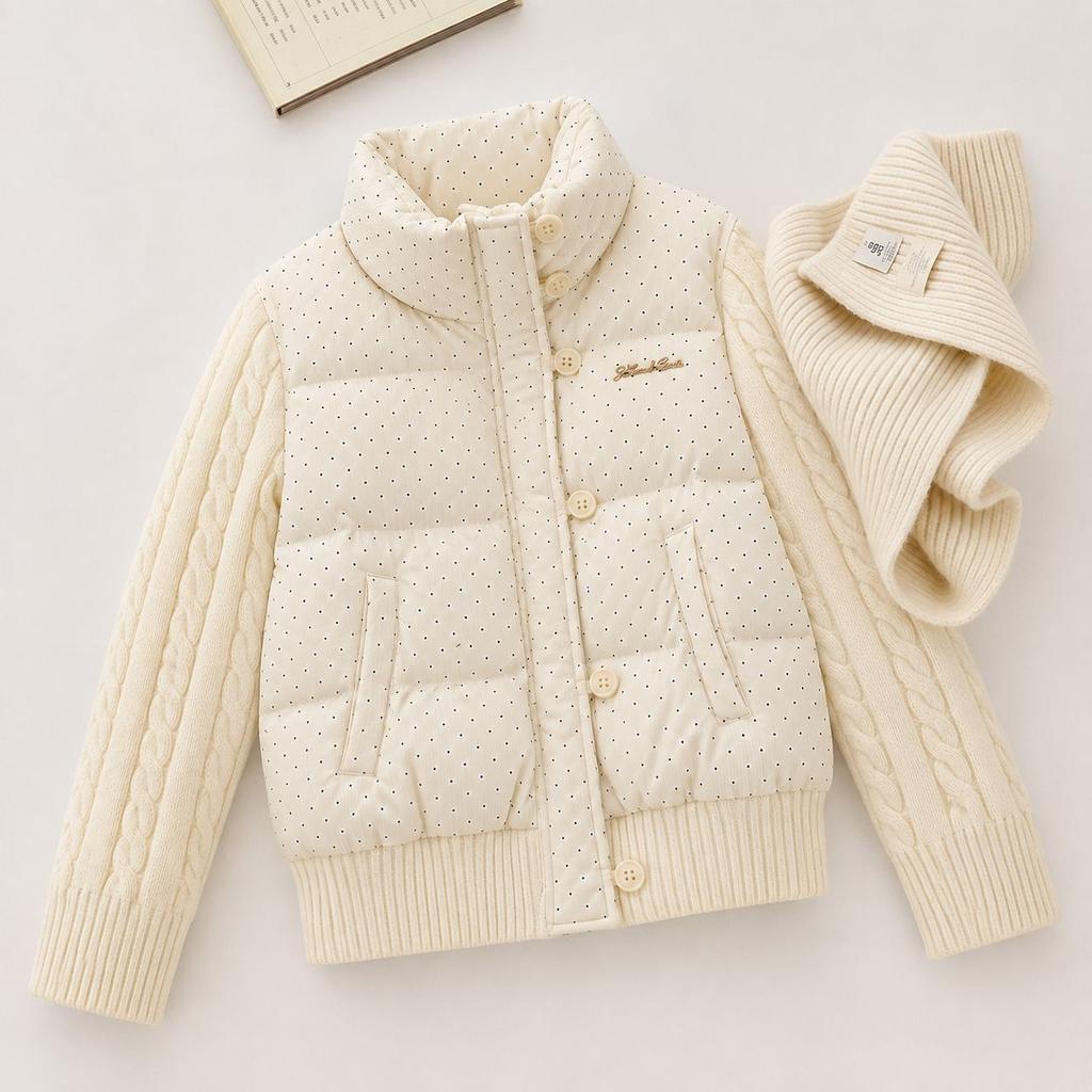 Padded clothes short winter new padded clothes fashion stand-up collar with age-reducing small padded jacket