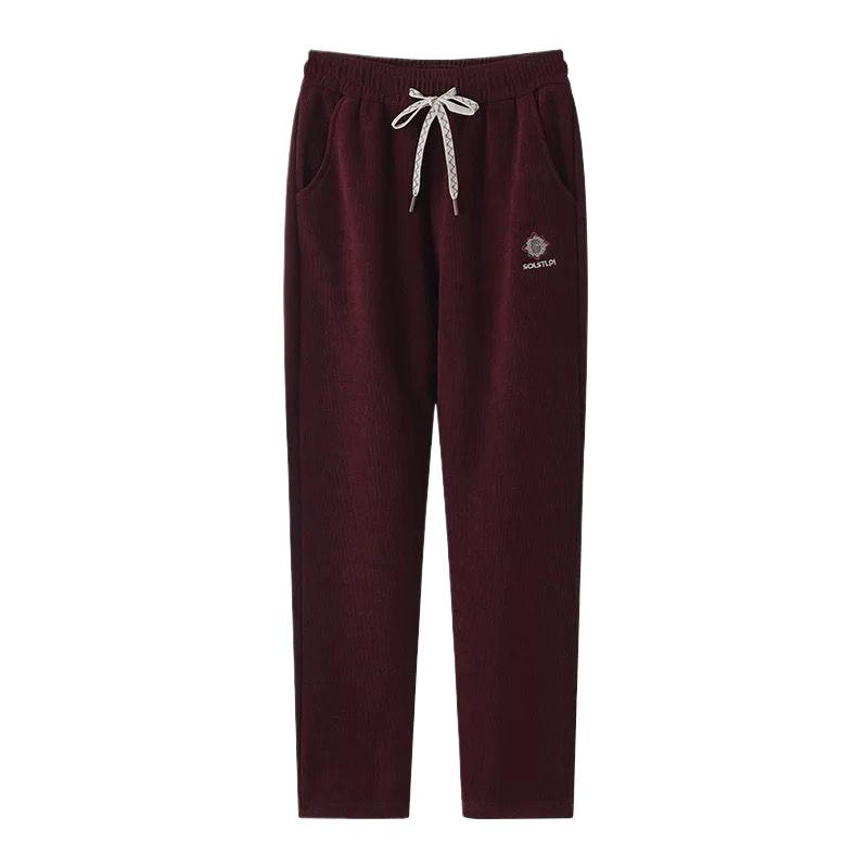 Women's Ultra-Thick Velvet-Lined Winter Casual Pants – Plus Size, Fashionable European Style