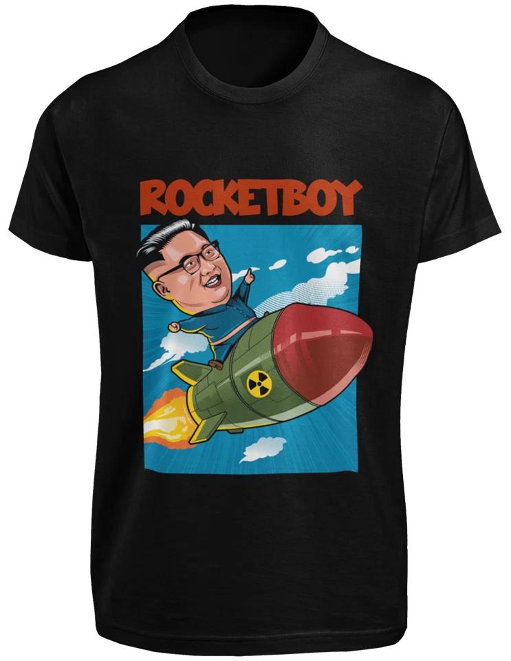 Kim Jong-un Funny T SHIRT S-3XL Rocket Boy / Man Missile Test Launch Joke TEE 2XL