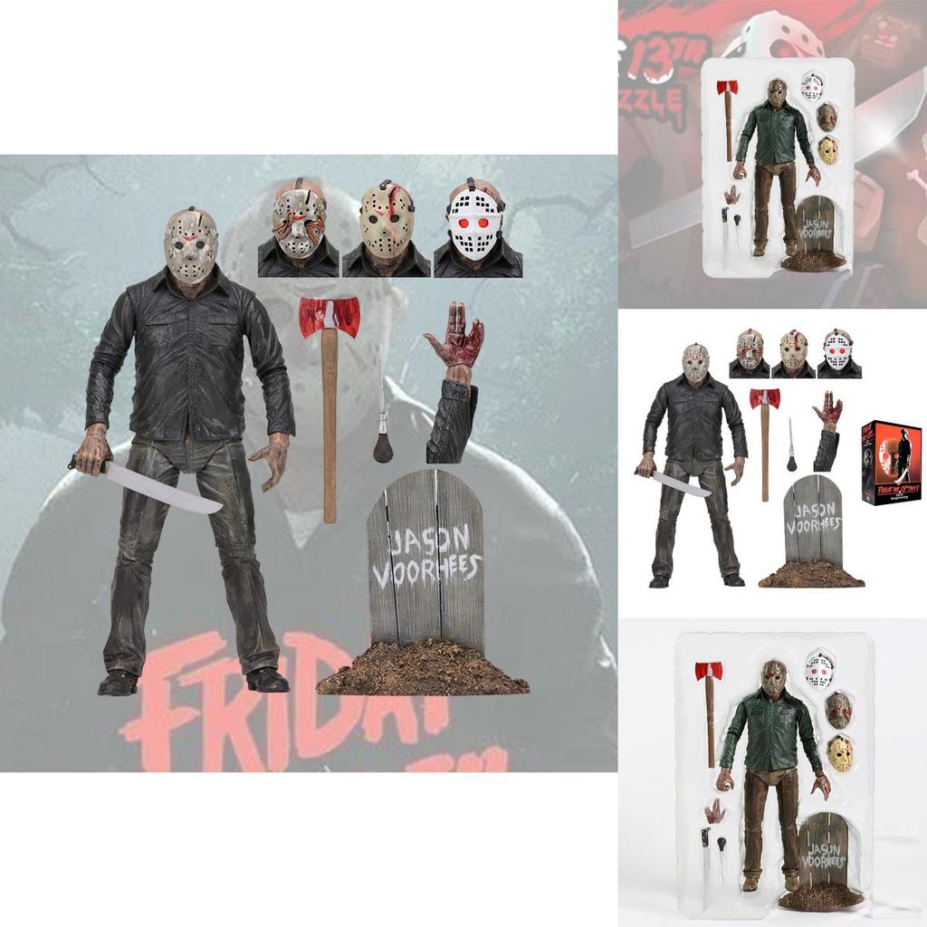 1980 Version Jason Action Figure Model Neca Friday The 13th Deluxe Edition Creative And Terrifying