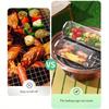 Stainless Steel Round Barbecue Net,Rolling Barbecue Grill Cage,Portable Barbecue Grill Net,Barbecue Basket Outdoor Camping