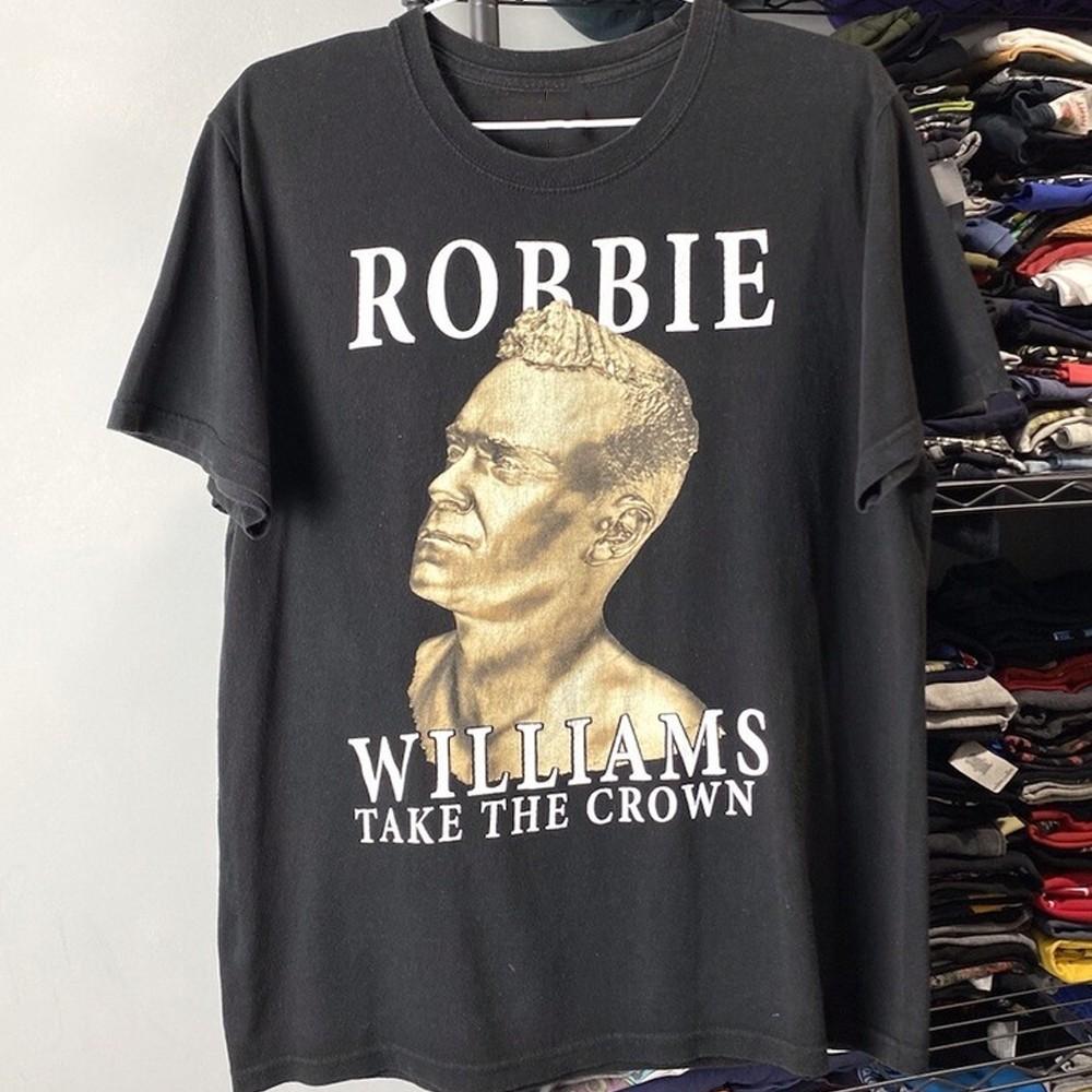 Rare Robbie Williams Cotton Men S-5XL 20D295 Unisex T-Shirt M