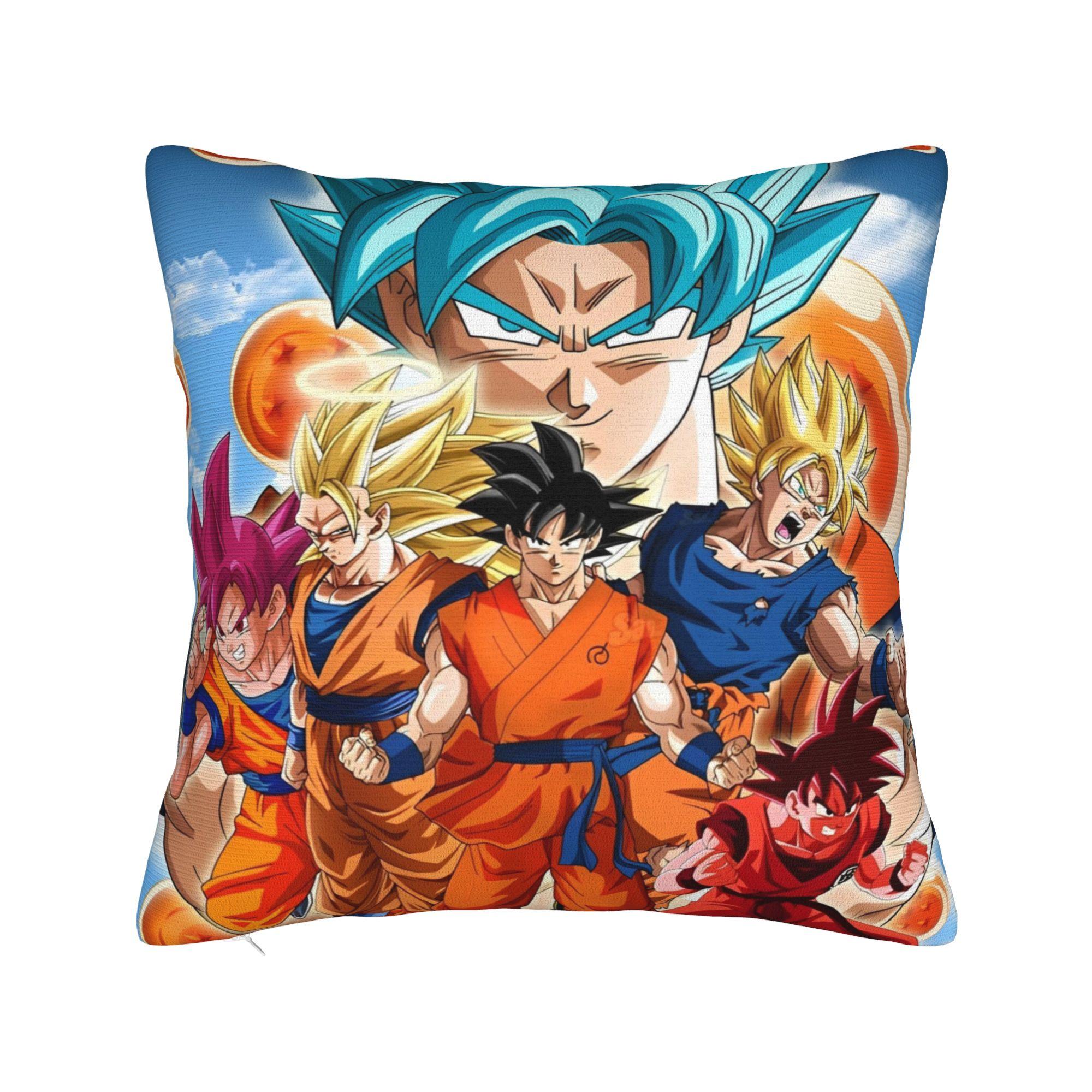 Dbz Voyage Square Pillow Case Cartoon Cushion Covers Custom Polyester Decorative Throw Pillow Case Cover For Home 40*40Cm Peach skin 18*18(CM)-1Pcs