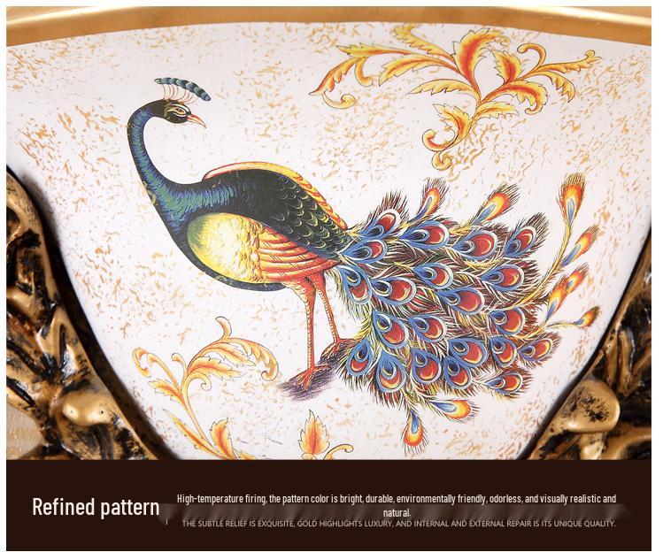 European Wall-Mounted Vase: Creative Resin Ornament for Retro Home Decor