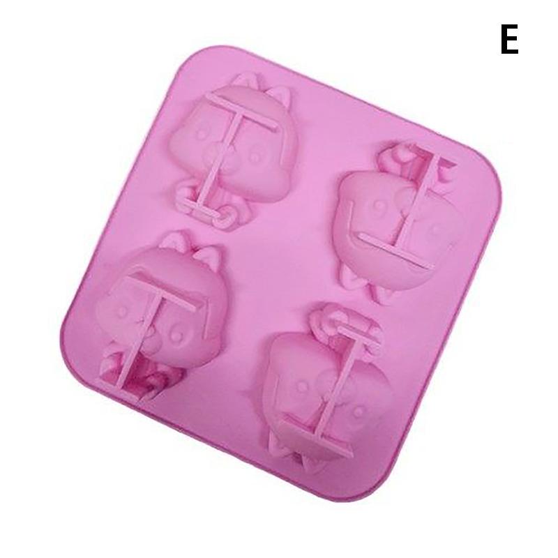 Cartoon Silicone Mold Baking Chocolate Soap Mould Cute Animal Cake Decorating Tool Cupcake Topper Kitchen Party Supply Gift