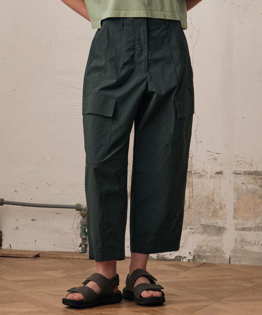 HELEMENT Women'S Cocoon Cargo Pants (Moss Green)