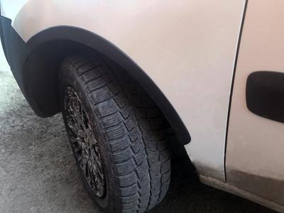 Revestimentos de arco (4 peças, preto) para Fiat Doblo I 2001-2005