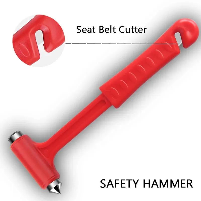 

Mini Portable Safety Hammer Seat Belt Cutter Multifunctional Escape Emergency Car Window Breaker Escape Tools Car Accessories