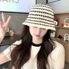 Straw Bucket Hat Women's Summer Sunshade Washbasin Hat Pastoral Lace Hollow Versatile Bucket Hat
