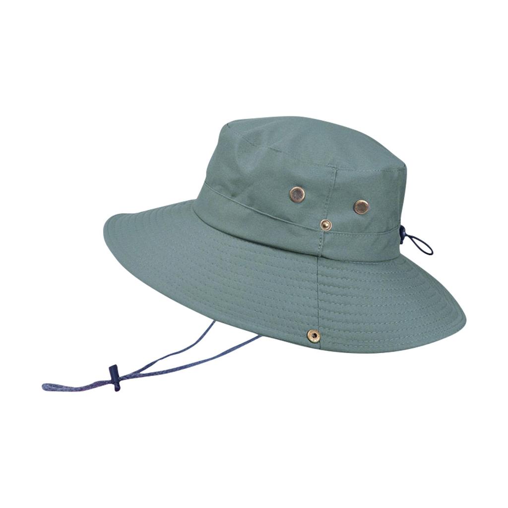 Unisex outdoorový rybářský klobouk Stahovací šňůrka Letní sluneční clona Sun Wide Cap Military