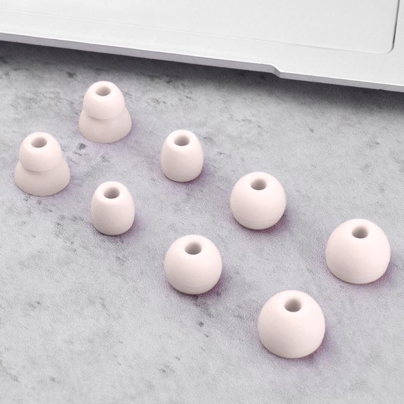 4Pairs Earbuds Cover In-Ear Tips Soft Silicone Ear Buds Accessories for Beats Flex / X / Powerbeats Pro Earphone Eartips
