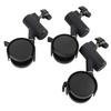 3pcs Light Stand Wheels with Brake 16MM 360 Degrees  Rotating Quiet Easy To Install Tripod Swivel Casters for Live