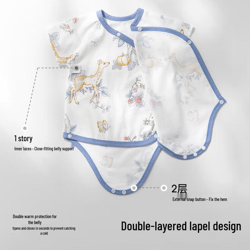 Bpeiptaishi Baby Short-Sleeve Summer Cotton Romper
