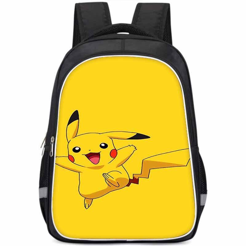 Pikachu Large Capacity Lightweight 3d Oxford Cloth Kids Backpack For School Education