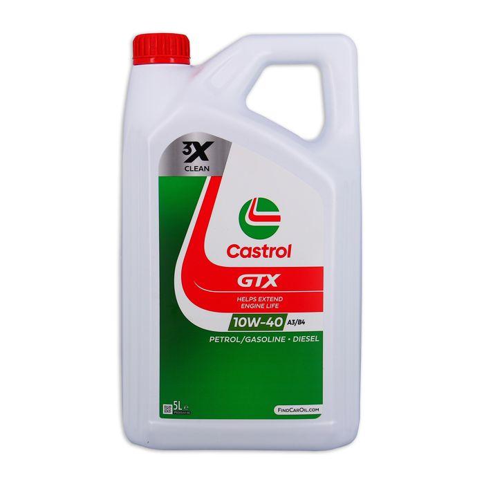 Huile Moteur - CASTROL GTX 10W-40 A3/B4 - 5L - 10W40