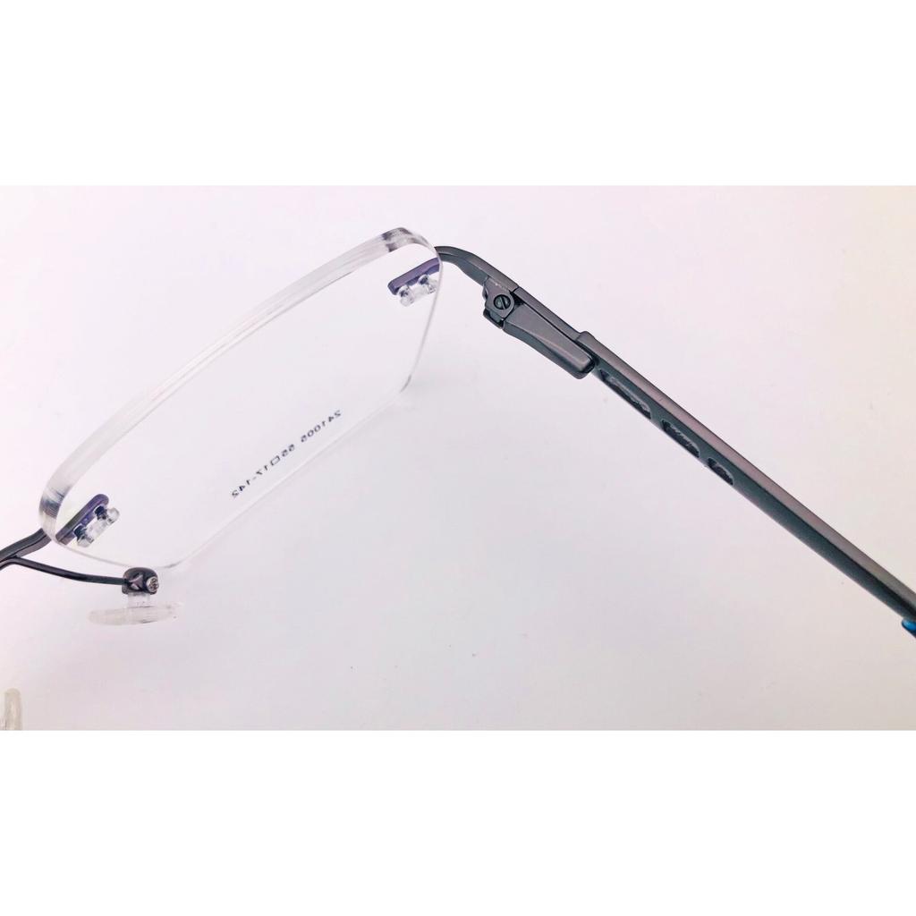 RSINC Unisex Rimless Metal Frame Fashion Tom Gun Blue 55-17-142 IB-12 B0DK52FMMC