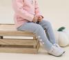 2025 Toddler A-Class Fleece-Lined Winter Sweatpants for Girls (0-3 Years), Open Crotch Leggings