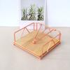 Rustic Style Flat Napkin Holder Metal Kitchen Square Paper Box Countertop Table Tissue Paper Dispenser