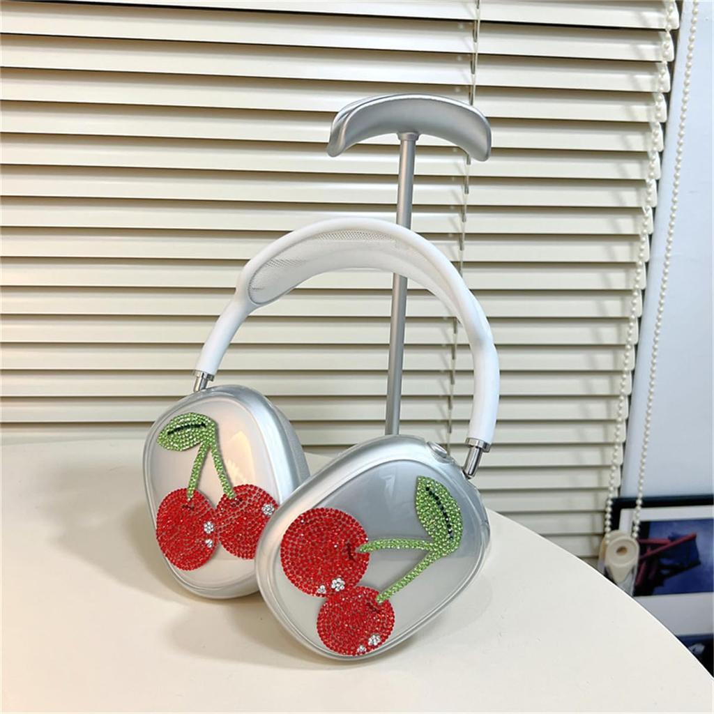 Luxury Flash Diamond Shiny Case for AirPods Max Headphones,Transparent Accessories Ultra Soft TPU Protective Cover for AirPods Max Gift fit in Girls