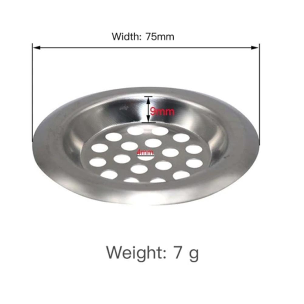 60mm 75mm Kitchen Sink Filter Mulit-holes Anti-blocking Sewer Round Filtration Stopper Bathroom Sink Strainer Drain Hole Filter