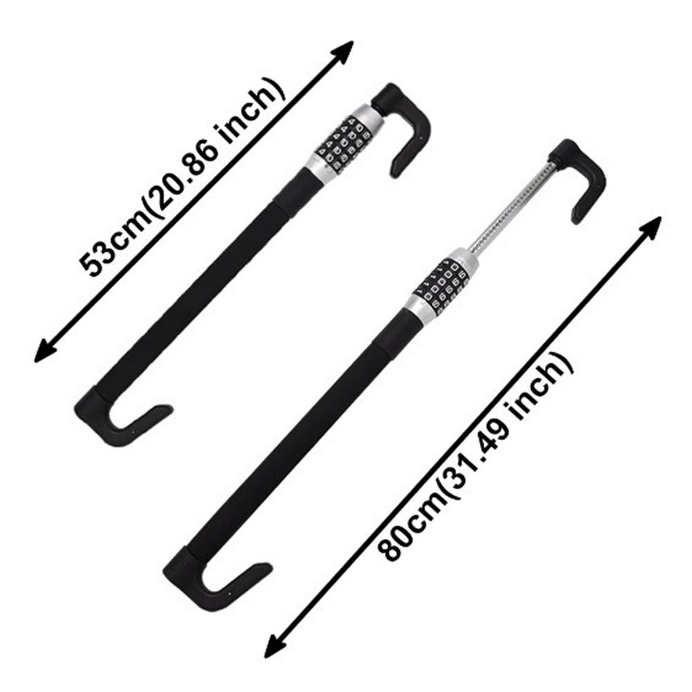 

Автомобильное противоугонное устройство Кодовый замок Противоугонный блокиратор руля Замки на педали автомобиля Бесключевое парольное устройство безопасности автомобиля Подходит для большинства чёрный