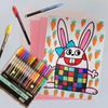 60-Count Vibrant Gel Pens Set - Fine Point Art Markers for Adult Coloring Books, Doodling, Scrapbooking, Writing - Students