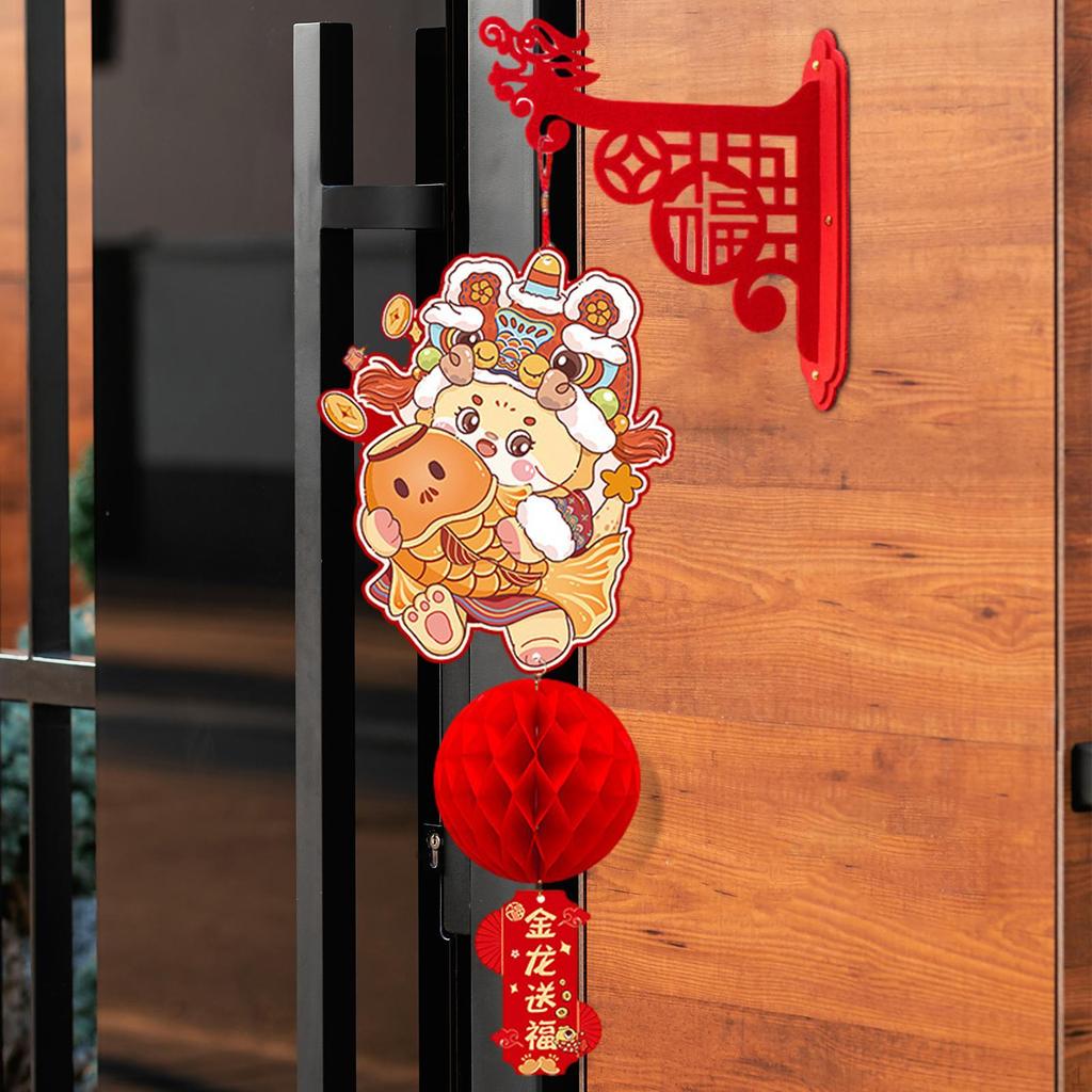 Decorazione Anno Cinese Lanterna Rossa Benedizione Buona Fortuna Cina Appeso