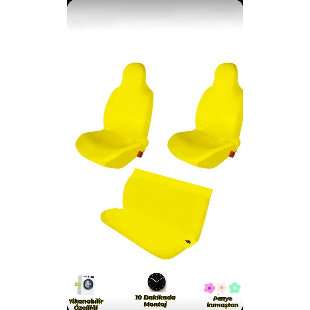 Combed Car Seat Cover Compatible With All Cars Front & Rear Set Without Logo